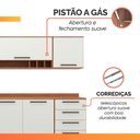 Ver imagem 6 de Armário de Cozinha Completa 7 Portas 4 Gavetas Grécia Madeirado/off White