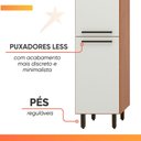 Ver imagem 5 de Armário de Cozinha Completa 7 Portas 4 Gavetas Grécia Madeirado/off White