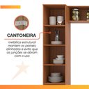Ver mais imagens de Armário de Cozinha Completa 7 Portas 4 Gavetas Grécia Madeirado/off White