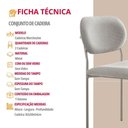 Ver imagem 5 de Conjunto com 2 Cadeiras Metal Marchezine Moderna Mobilia Luna Prata
