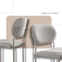 Ver imagem 4 de Conjunto com 2 Cadeiras Metal Marchezine Moderna Mobilia Luna Prata