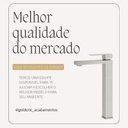 Ver imagem 7 de Torneira Lavabo Alta Luxo Viena Monocomando Níquel Escovado