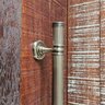 Puxador Duplo Colonial Rústico Porta Pivotante Madeira Apollo Bronze Antigo 300mm - 2