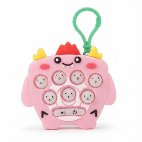 Chaveiro Pop It Infantil Interativo com Som e Luz de Personagens de Animais:MODELO3