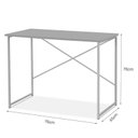 Ver imagem 3 de Aparador Steel 76 cm Estilo Industrial com Pés em Aço Dourado/Off White