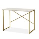 Ver imagem 2 de Aparador Steel 76 cm Estilo Industrial com Pés em Aço Dourado/Off White