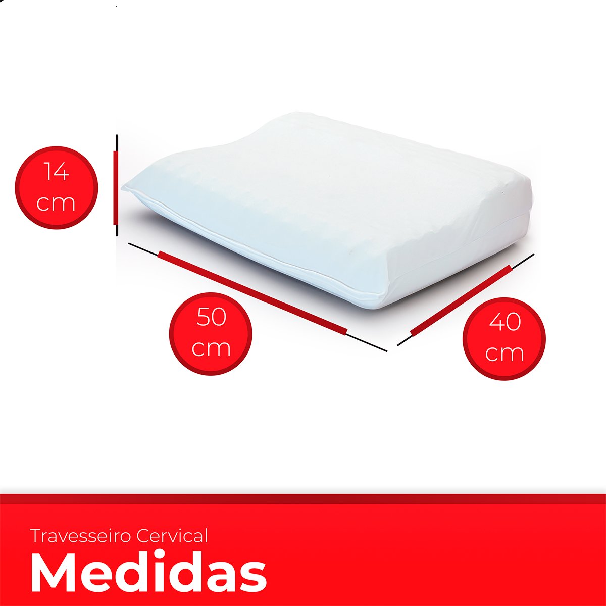 Travesseiro Cervical Ortopédico Magnético com Infravermelho Pillow - 2