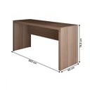 Ver imagem 5 de Mesa Escrivaninha Berlim 163 Cm Amêndoa - Panorama Móveis