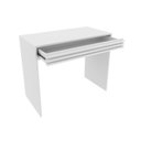 Ver imagem 3 de Escrivaninha Mesa Escritório com Ripado ME4173 1 Gaveta 90cm Espresso Móveis Branco