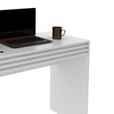 Ver imagem 7 de Escrivaninha Mesa Escritório com Ripado 90cm 1 Gaveta ME4173 Espresso Móveis