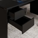 Ver imagem 6 de Mesa Escritório 160cm X 70cm Pé Painel Gaveteiro 2 Gav. F5 Cor:preto