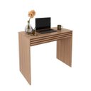 Ver imagem 5 de Escrivaninha Mesa Escritório com Ripado 90cm 1 Gaveta ME4173 Espresso Móveis