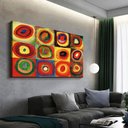 Ver imagem 3 de Quadro Wassily Kandinsky Círculos Concêntricos:90x60 cm/BORDA INFINITA