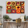 Quadro Wassily Kandinsky Círculos Concêntricos:90x60 cm/BORDA INFINITA - 2