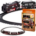 Ver imagem 1 de Brinquedo Trem Locomotiva Natal Trilho Elétrico 9pçs 44cm