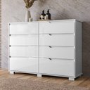 Ver imagem 5 de Comoda Georgia 8 Gavetas 147 Cm Branco Moval