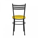 Ver imagem 6 de 4 Cadeiras Epoxi Preta para Cozinha Cor: Amarelo