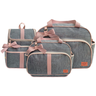 Kit Bolsas Maternidade Mave Baby Elegance Cinza e Rosa - 1