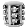 Conjunto Porta Temperos com Suporte Inox e 12 Potes de Vidro Base Giratória 360 - 2