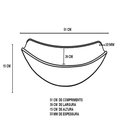 Ver imagem 4 de Cuba de Vidro Oval 51cm Champanhe + Valvula + Torneira Preta