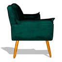Ver imagem 3 de Namoradeira Opala Decorativa Salão - Verde Royal Divini Decor