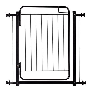 Grade Portão Proteção Pet Cachorro 84 a 89 Cm Criança Cães:preto