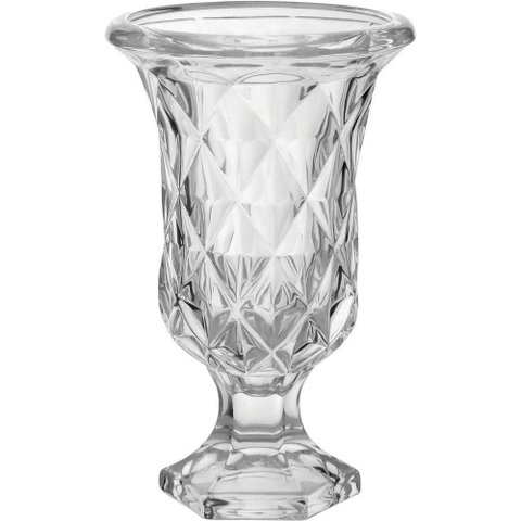 Full Diamond Vaso 23x15x15cm Cristal Eco Transp