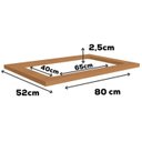 Ver imagem 2 de Tampo para Balcao Cooktop 80 Cm Mdp E608 Canela Kappesberg