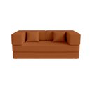 Ver imagem 1 de Sofá 2 Lugares Julia 100 % Espuma Tecido Boucle:boucle Terracota