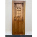 Ver imagem 4 de Folha de Porta Madeira Maciça Meia Grade Noruega 80x210x3,5cm Cedro Rosa