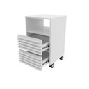 Ver imagem 6 de Gaveteiro com Ripado Rodízio 2 Gavetas 1 Nicho ME4175 Espresso Móveis