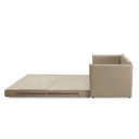 Ver imagem 3 de Sofá Cama 2 Lugares 1,50m Laila Suede Bege Adonai Estofados