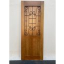 Ver imagem 4 de Folha de Porta Madeira Maciça Meia Grade Noruega 90x210x3,5cm Cedro Rosa
