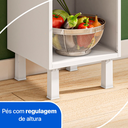 Ver imagem 4 de Balcão Fruteira 85cm com Nicho Organizador Cesto Aramado para Frutas