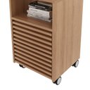 Ver imagem 5 de Gaveteiro com Ripado Rodízio 2 Gavetas 1 Nicho ME4175 Espresso Móveis