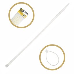 Kit Abraçadeira Presilha 100x2,5mm Branca 1.000 Unidades - 1