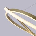 Ver imagem 3 de Lustre Pendente Nordecor Euni Odi 2878 Dourado Fosco Led Bivolt