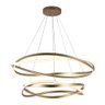 Lustre Pendente Nordecor Euni Odi 2878 Dourado Fosco Led Bivolt - 4