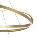 Ver imagem 2 de Lustre Pendente Nordecor Euni Odi 2878 Dourado Fosco Led Bivolt