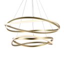 Ver imagem 1 de Lustre Pendente Nordecor Euni Odi 2878 Dourado Fosco Led Bivolt