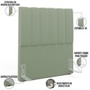 Ver imagem 3 de Cabeceira Cama Box Solteiro 100 cm Dália W01 Bouclê Oliva - Lyam Decor