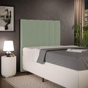 Ver imagem 1 de Cabeceira Cama Box Solteiro 100 cm Dália W01 Bouclê Oliva - Lyam Decor