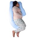 Ver imagem 1 de Almofada Formato J Gestante Maternidade Gravidez Barato Happy Line ALMOFADA GIGANTE DE CORPO MATERNI