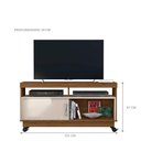 Ver imagem 2 de Rack para TV Rack Mabel 121cm MDP com Nichos Naturale Off White