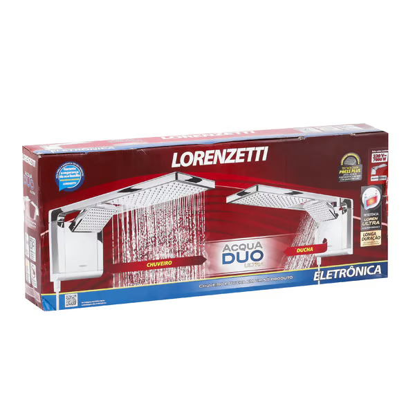 Chuveiro Lorenzetti Acqua Duo Ultra Branco Cromado 220v7800w - 6