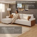 Ver imagem 4 de Sofá Linving com Chaise Confort 318cm 4 Lugares Novo Horizonte