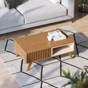 Ver imagem 5 de Mesa de Centro Jeri Freijó Off White - Colibri