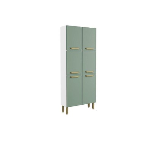 Paneleiro de Cozinha Bella C/ 6 Portas 80cm Verde - Bertolini