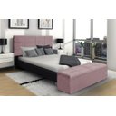 Ver imagem 2 de Kit Cabeceira e Calçadeira Raissa 120 cm Suede Rosê