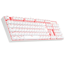 Ver imagem 2 de Kit Gamer White Teclado Mecânico Mouse 12800dpi Caixa de Som